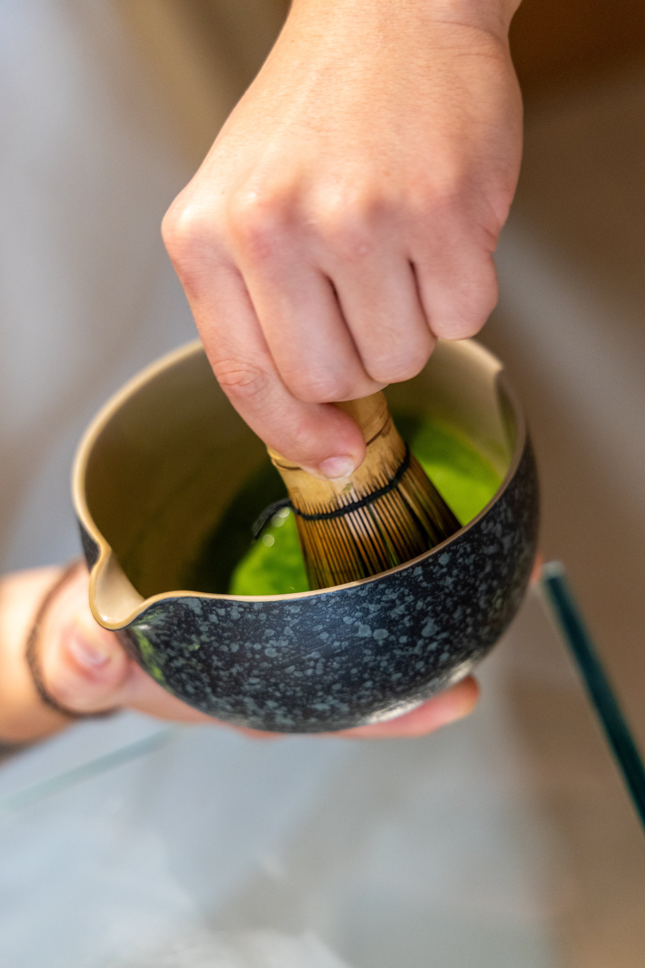 Ceremonial matcha latte in Málaga
